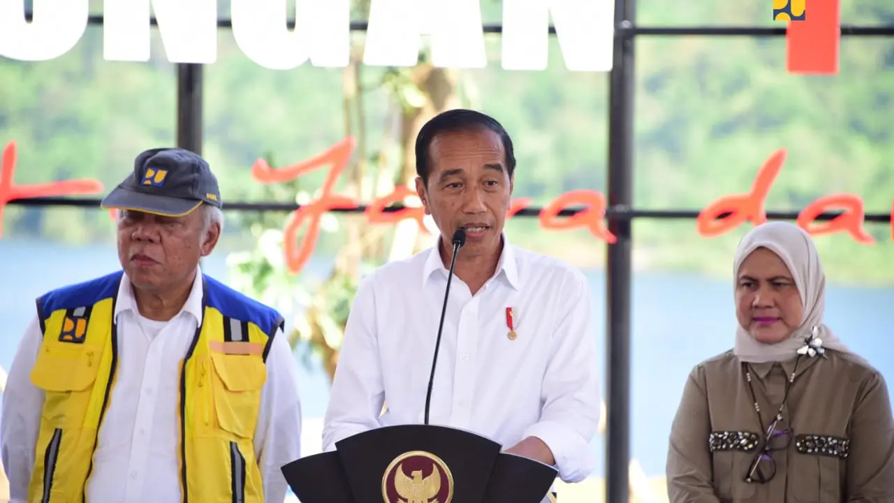 Resmikan Bendungan Pamukklu di Sulsel, Jokowi Beri Pesan Ini
