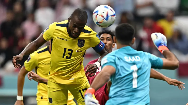 Foto: Serba yang Pertama di Laga Pembuka Piala Dunia 2022, Gol Enner Valencia, VAR, hingga Kekalahan Tuan Rumah yang Perdana