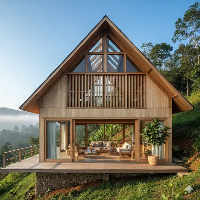 7 Model Rumah Tropis di Area Perbukitan dengan Ventilasi Alami yang Bikin Adem Sepanjang Hari, Nyaman dan Hemat Energi