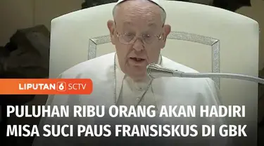 Pemimpin Tertinggi Umat Katolik Sedunia, Paus Fransiskus akan berkunjung ke Indonesia pada awal September ini. Selain akan bertemu dengan Presiden, Sri Paus juga akan menggelar misa suci di Gelora Bung Karno pada 5 September.