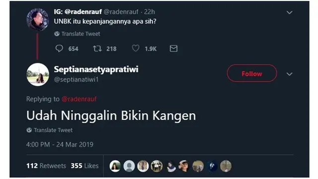 Ini Kreatifnya Warganet Ditanya Kepanjangan UNBK, Bikin Baper