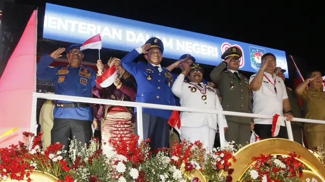 Karnaval Bersatu HUT ke-80 RI, Kemendagri Tampilkan Simbol Keselamatan Publik dan Birokrasi Modern