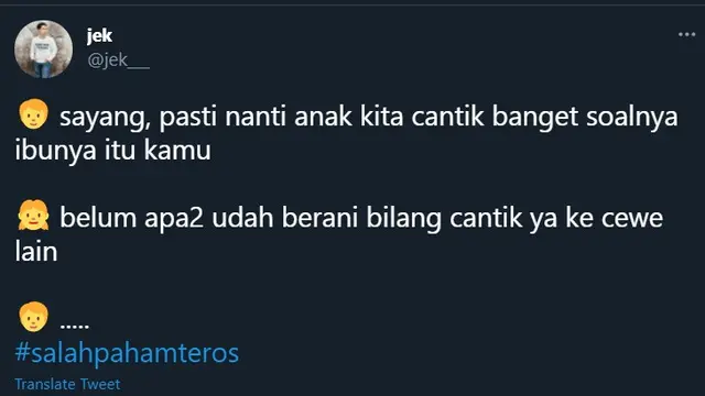 7 Cuitan Kocak Saat Cewek Salah Paham dengan Cowoknya Ini Bikin Tepuk Jidat