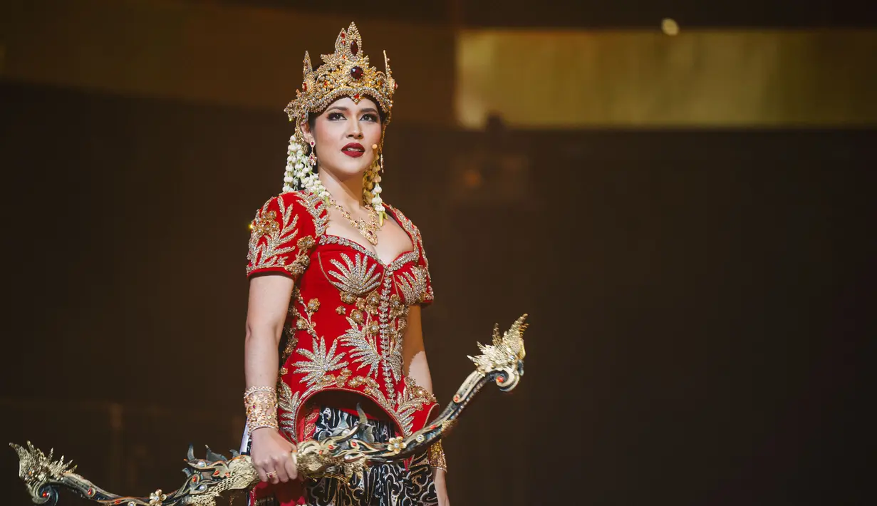 Berperan sebagai Srikandi, Raisa jadi narator utama cerita dengan sosok pendekar perempuan yang tangguh [Pagelaran Sabang Merauke]