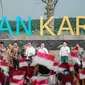 Presiden Joko Widodo (Jokowi) meresmikan Bendungan Karian, Banten. Bendungan Karian juga digarap Wijaya Karya (WIKA). (Foto: Wijaya Karya)