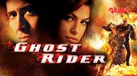 Film Ghost Rider menceritakan tentang pengendara sepeda motor yang ingin menyelamatkan ayahnya. Ia pun membuat perjanjian dengan iblis. (Dok. Vidio)