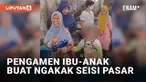 Pengamen biasanya berkeliling di jalanan dan tempat ramai. Selain menyanyikan lagu dengan merdu, tak jarang tampil menunjukkan aksi kocak. Seperti pengamen ibu dan anak di Tebing Tinggi, Sumatera Utara ini.