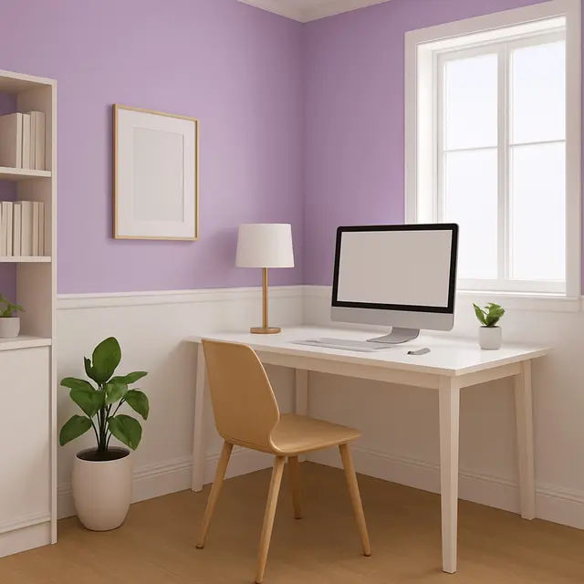 Inspirasi Cat Kamar Warna Ungu (Image by ChatGPT)