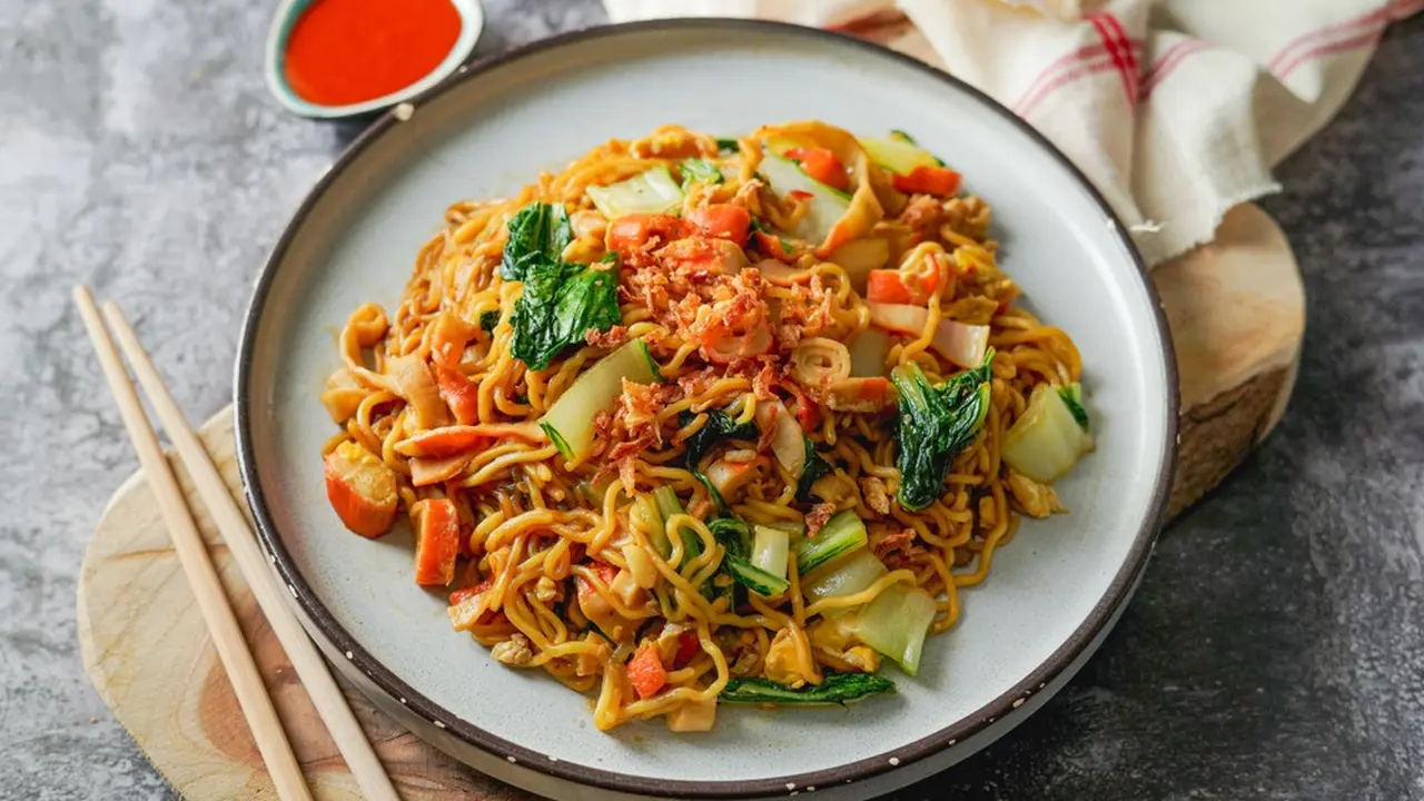 Ilustrasi Mie Gomak Goreng