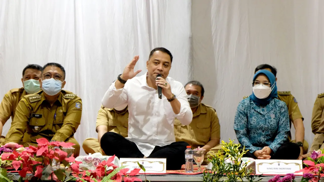 Wali Kota Surabaya Eri Cahyadi. (Dian Kurniawan/Liputan6.com).