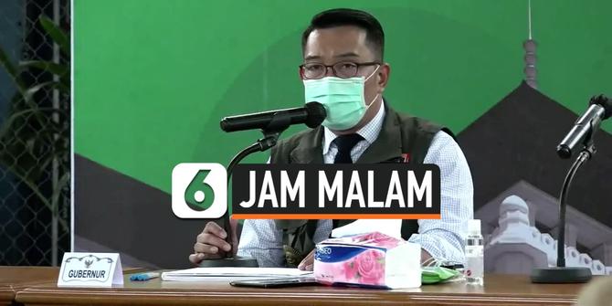 VIDEO: Ridwan Kamil Bakal Berlakukan Jam Malam di Jabar untuk Cegah Corona