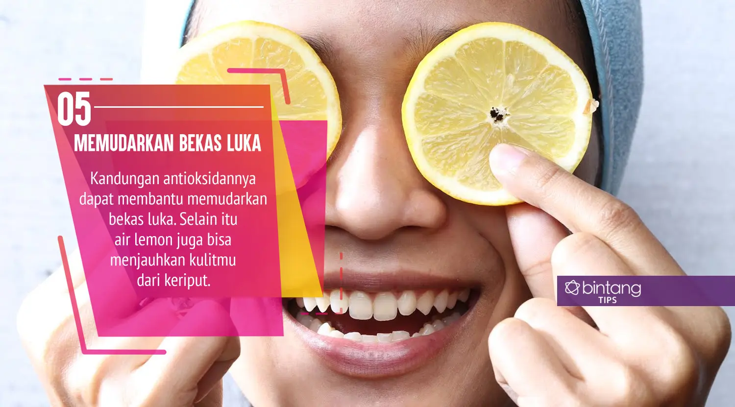 Ini manfaat kalau kamu rutin minum air lemon. (Foto: Adrian Putra, Digital Imaging: Nurman Abdul Hakim/Bintang.com)