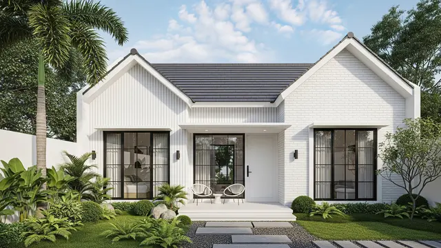 Ilustrasi Inspirasi Fasad Rumah Ala Skandinavia/Gemini AI