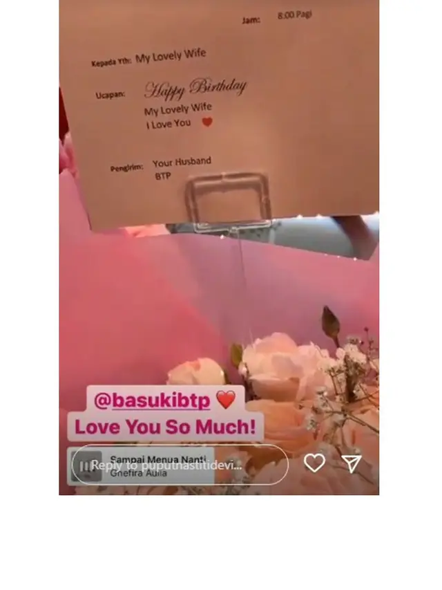 5 Momen Ulang Tahun Puput Nastiti, Dapat Kejutan Romantis dari Ahok