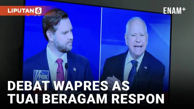 VIDEO:Beragam Reaksi Terhadap Debat Cawapres JD Vance-Tim Walz