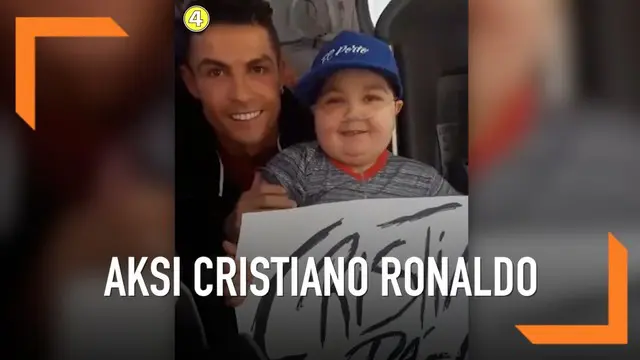 VIDEO: Demi Bocah Kanker, CR7 Rela Hentikan Bus Timnas