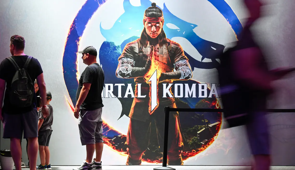 Berbagai pengembang game kenamaan seperti Bandai Namco, Koch Media, THQ Nordic, Activision Blizzard dan lainnya juga turut serta dan memamerkan berbagai projek game terbaru mereka. (AFP/Ina Fassbeder)
