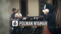 Video haru momen polwan menyamar jadi badut untuk berikan kejutan pada anaknya karena sudah lama tidak bertemu.