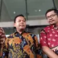 Tim hukum PDIP, Johannes Tobing menyambangi Komisi Pemberantasan Korupsi (KPK) karena keberatan dengan penyidik lembaga antirasuah tersebut. (Foto: Merdeka.com/Rahmat Baihaqi).