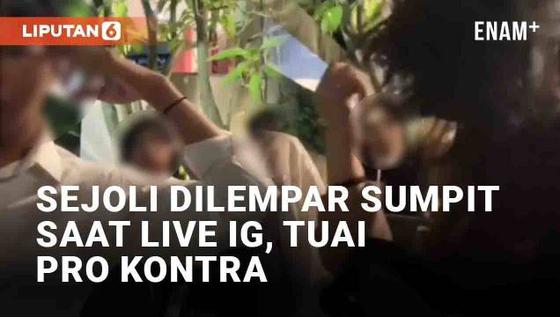 VIDEO: Viral Sejoli Dilempar Sumpit Saat Live Instagram di Kafe, Tuai Pro Kontra