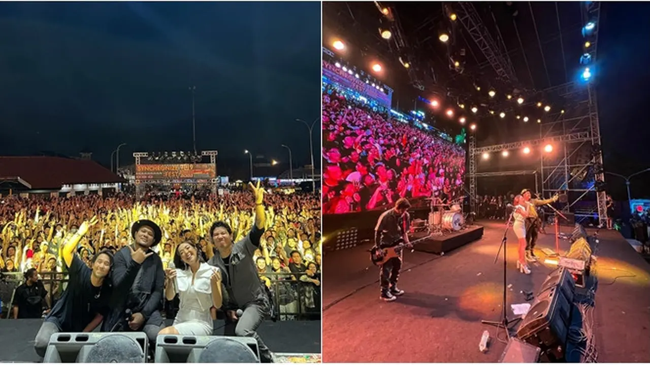 6 Potret Gisel Manggung Bareng Last Child, Nostalgia Duet 'Seluruh Nafas Ini'