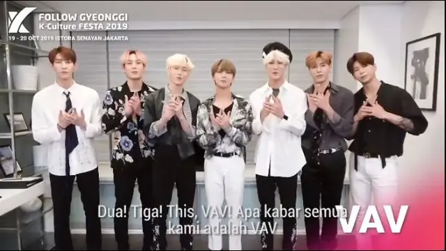 VAV, salah satu idol K-Pop yang akan mengisi acara Gyeonggi K-Culture Festa 2019 (Foto: Instagram/@follow.gyeonggi)