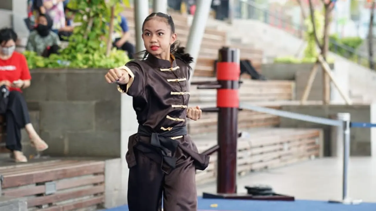 Peserta Kejuaraan Wushu Junior Jakarta Open 2022