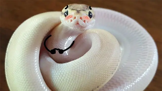 6 Editan Foto Ular Putih Ini Kocak, Jauh Dari Kata Seram