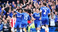 Chelsea memetik kemenangan telak 3-0 saat menjamu Stoke City di Stamford Bridge.