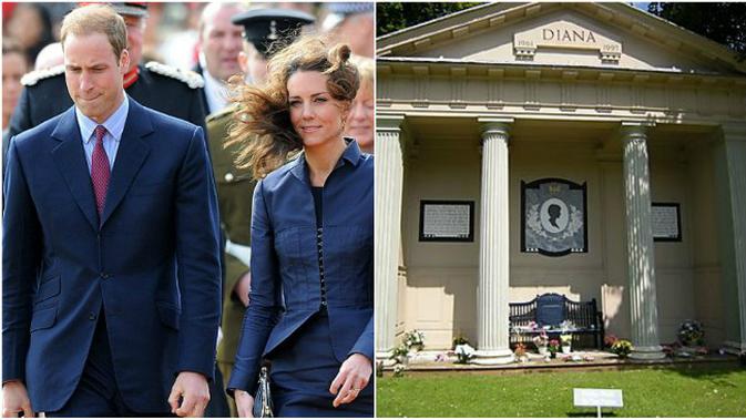 Kate Middleton merasa penting berbagi kecintaan dan duka Pangeran William terkait ibunya. (Sumber AFP dan whatdoiknow.typepad.com)
