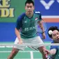 Di game kedua, situasi seperti game pertama kembali terulang. Marcus Fernaldi Gideon/Kevin Sanjaya Sukamuljo juga unggul saat interval dengan 11-6 dan kemudian terus unggul hingga posisi 19-16. (AFP/Ritzau Scanpix/Claus Fisker)