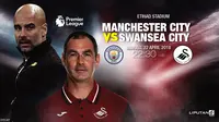 Prediksi Manchester City Vs  Swansea City (Liputan6.com/Trie yas)
