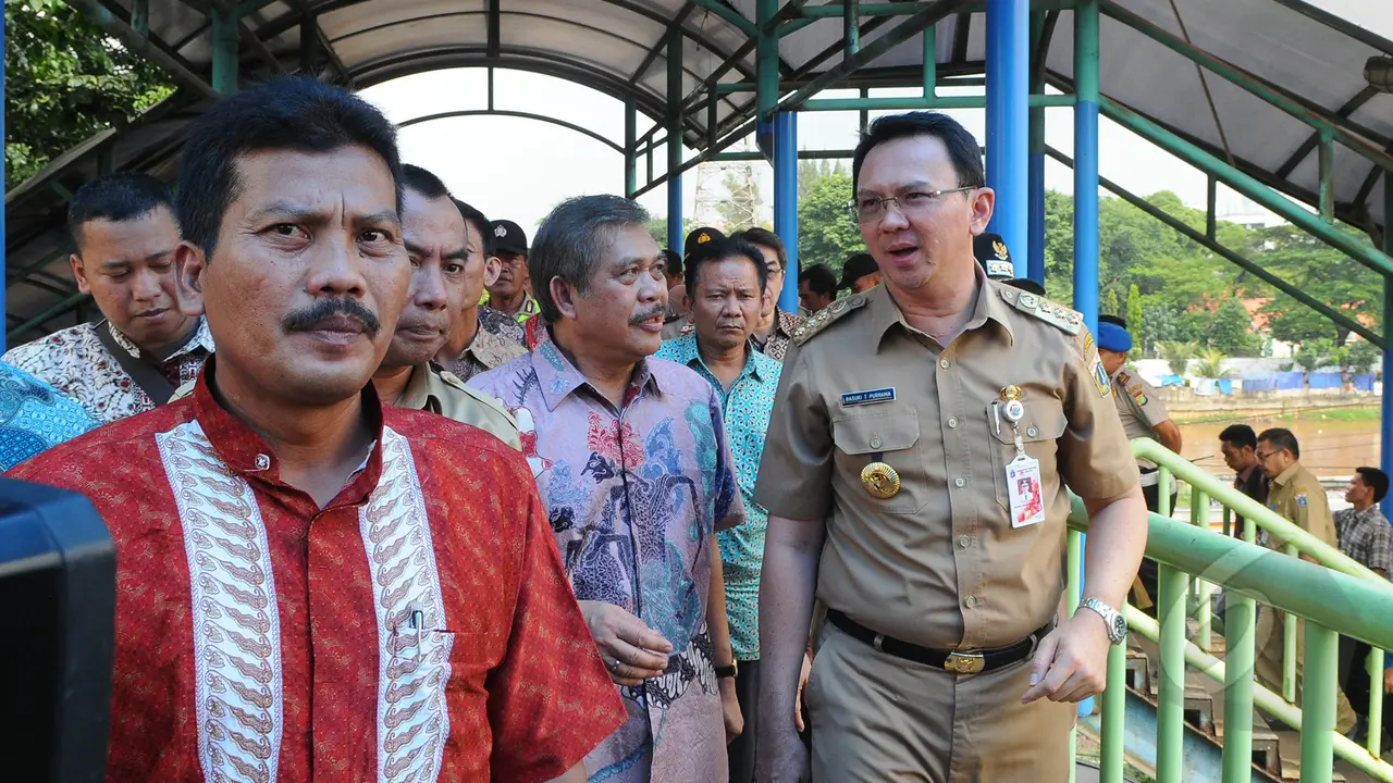 Ahok Tinjau Kondisi Pasar Blok G Tanah Abang