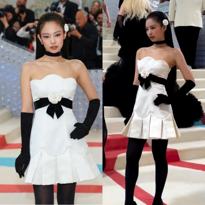 6 Pesona Jennie Blackpink untuk Pertama Kalinya Hadir di Met Gala