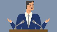 Ilustrasi pidato, ceramah. (Image by Freepik)