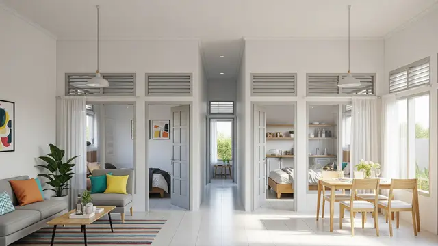 8 Desain Rumah Sederhana 1 Lantai 2 Kamar untuk Keluarga Muda, Fungsional & Nyaman