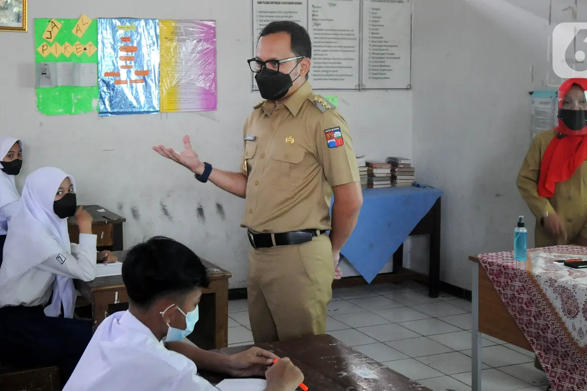 FOTO: Pemkot Bogor Uji Coba Pendidikan Tatap Muka di 37 Sekolah