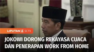 Polusi udara di Jakarta dan sekitarnya semakin mengkhawatirkan. Presiden Joko Widodo mendorong diadakan rekayasa cuaca dan kantor kembali menerapkan pola work from home atau bekerja dari rumah.