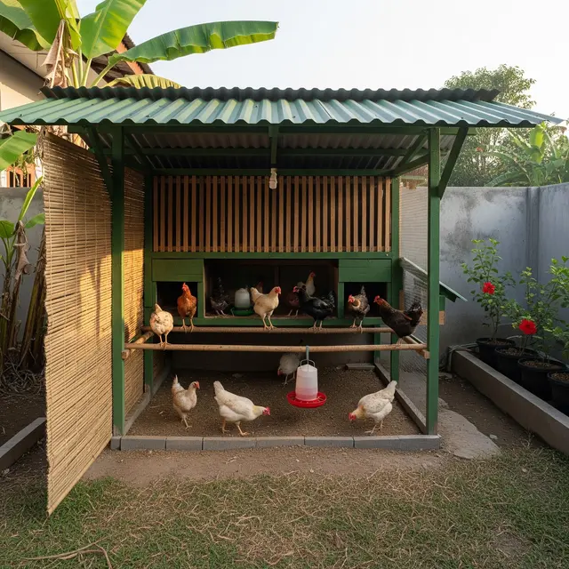 6 Posisi Kandang Ayam yang Tidak Kena Panas Langsung, Produktivitas Optimal