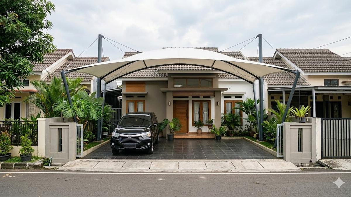 9 Model Kanopi Sederhana Tapi Terlihat Mahal, Rahasia Teras Rumah Tampak Mewah