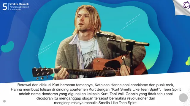 [Bintang] 	5 Fakta Menarik Perjalanan Bermusik Kurt Cobain