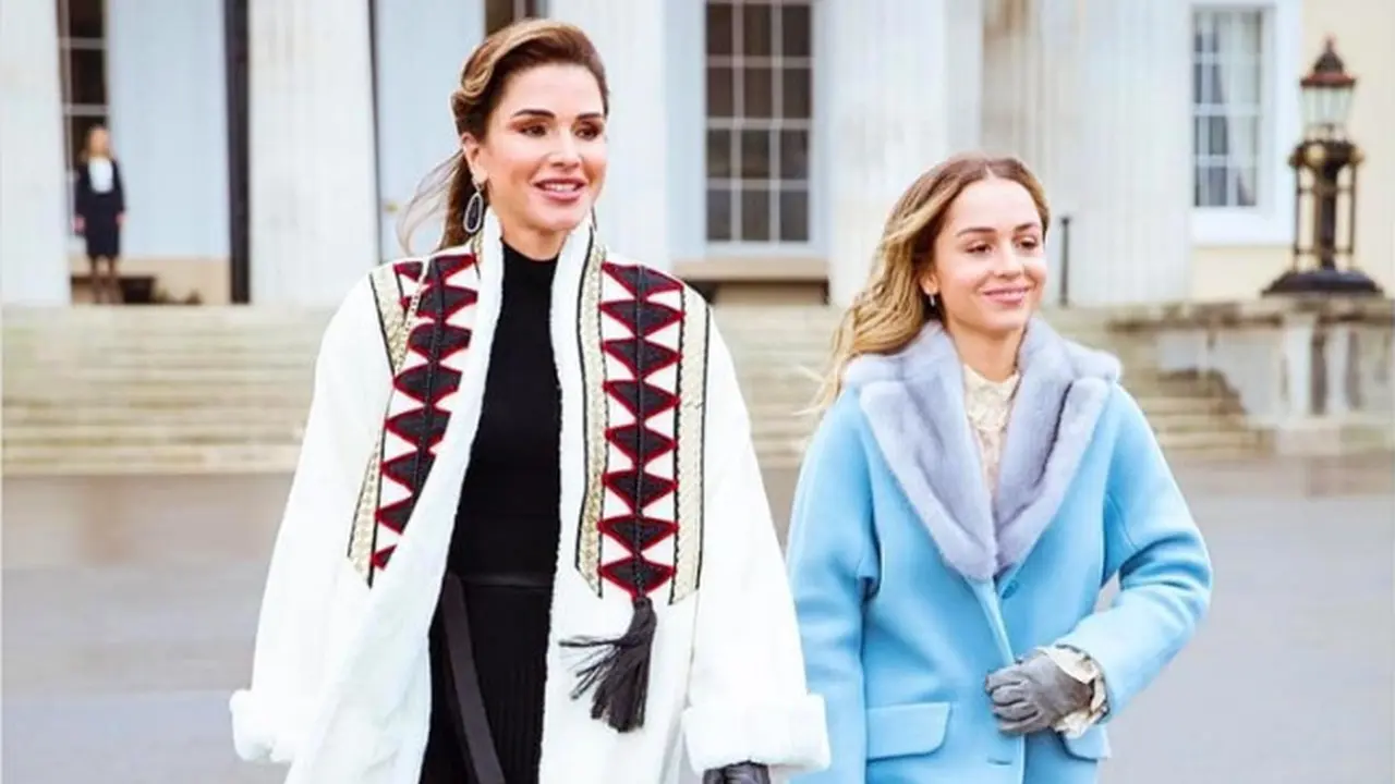 Putri Iman dan Ratu Rania. (Instagram/@queenrania)