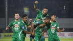 PSS Sleman berhasil mengalahkan Barito Putera 1-0 pada pekan ke-23 BRI LIga 1 2021/2022 di Stadion Kompyang Sujana, Denpasar, Bali, Minggu (6/2/2022). Raihan tiga poin Super Elja dipastikan oleh gol legiun asing mereka asal Brasil, Wander Luiz. (Bola.com/Maheswara Putera)