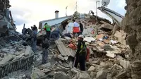 Gempa Italia Membuat Setengah Kota Amatrice Hilang. (Foto: YouTube.com)