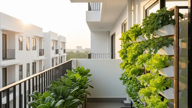 Hidroponik di Balkon Apartemen