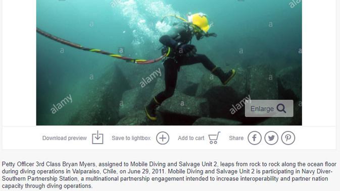 Cek Fakta Liputan6.com menelusuri klaim foto perbaikan kabel internet bawah laut IndiHome