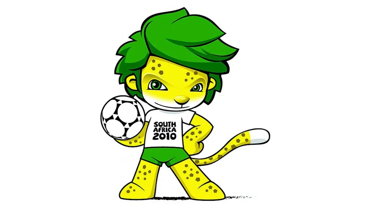 Zakumi adalah nama maskot Piala Dunia 2010. Zakumi adalah seekor macan tutul dengan rambut nyentrik berwarna hijau. Nama Zakumi berasal dari kata “Za”, kode untuk Afrika Selatan, dan “kumi”, berarti sepuluh dalam bahasa Afrika (Istimewa).