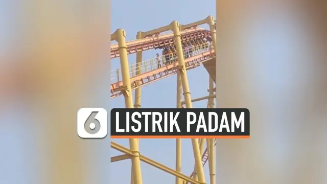 VIDEO: Taman Hiburan Mati Listrik, Pengunjung Tergantung di Wahana