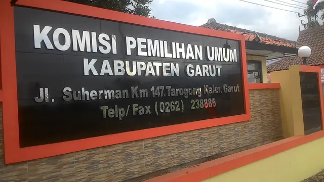 Kantor KPUD Garut di jalan Suherman, Tarogong Kidul, Garut, Jawa Barat