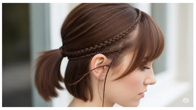 8 Potret Gaya Ponytail Lucu untuk Rambut Pendek, Tampil Stylish Tanpa Batas